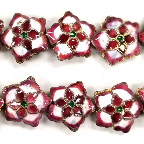 ENAMEL FIVE PETAL FLOWER 20MM